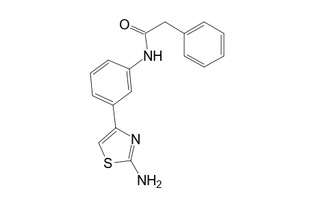 Benzeneacetamide, N-[3-(2-amino-4-thiazolyl)phenyl]-