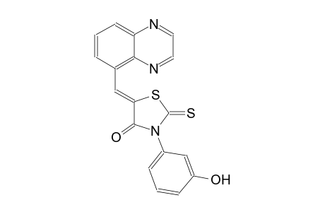 4-thiazolidinone, 3-(3-hydroxyphenyl)-5-(5-quinoxalinylmethylene)-2-thioxo-, (5Z)-