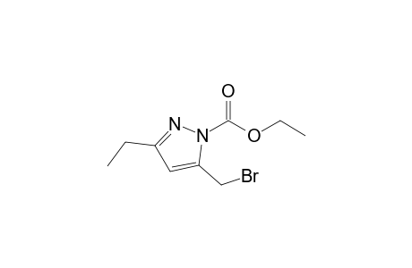 5-(bromomethyl)-3-ethyl-1-pyrazolecarboxylic acid ethyl ester
