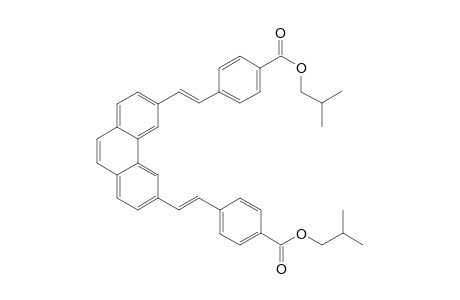 bis(2-Methylpropyl) 4,4'-[phenanthrene-3",6'-diyl)-bis(ethene-1'',2"'-diyl)]-bis(benzoate)