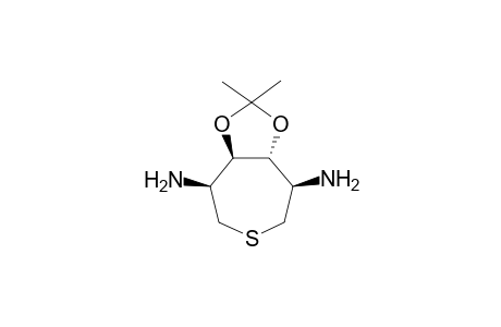 (-)-(3S,4R,5R,6S)-3,6-Diamino-4,5-O-isopropylidenethiepane