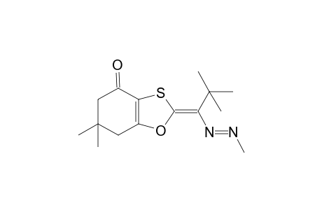 2-[2,2-Dimethyl-1-(methylazo)propylidene]-6,7-dihydro-6,6-dimethyl-1,3-benzoxathiol-4(5H)-one