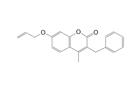 2H-1-benzopyran-2-one, 4-methyl-3-(phenylmethyl)-7-(2-propenyloxy)-