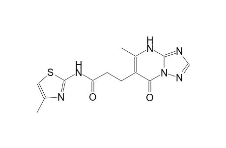 [1,2,4]triazolo[1,5-a]pyrimidine-6-propanamide, 4,7-dihydro-5-methyl-N-(4-methyl-2-thiazolyl)-7-oxo-