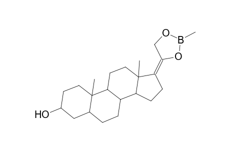 Pregn-17(20)-en-3-ol, 20,21-[(methylborylene)bis(oxy)]-, (3.alpha.,5.alpha.)-