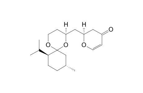 (2S)-2-[[(4S,8R,11S)-11-isopropyl-8-methyl-1,5-dioxaspiro[5.5]undecan-4-yl]methyl]-2,3-dihydropyran-4-one
