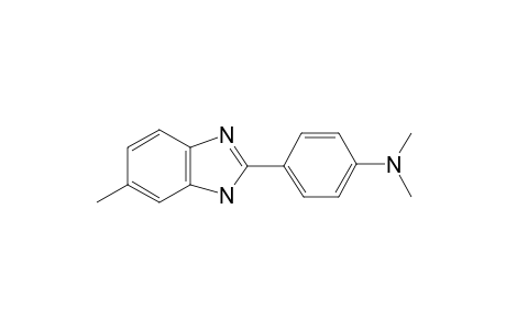 N,N-Dimethyl-4-(6-methyl-1H-benzimidazol-2-yl)benzenamine