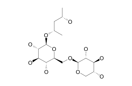 (2R,4S)-2-O-BETA-D-XYLOPYRANOSYL-(1->6)-BETA-D-GLUCOPYRANOSYL-2,4-PENTANEDIOL
