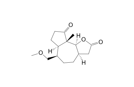 (3a.alpha.,6.beta.,6a.alpha.,9a.beta.,9b.alpha.)-(.+-.)-Decahydro-6-(methoxymethyl-9a-methylazuleno[4,5-b]furan-2,9-dione