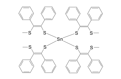 tetrakis(.beta.-Methylthio-.alpha.-thiolylstilbene) stannium
