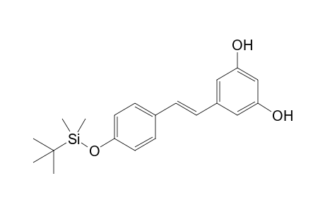 (E)-1-(3,5-Dihydroxyphenyl)-2-(4-{[tert-butyl(dimethyl)silyl]oxy}phenyl)ethene