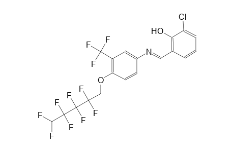 phenol, 2-chloro-6-[(E)-[[4-[(2,2,3,3,4,4,5,5-octafluoropentyl)oxy]-3-(trifluoromethyl)phenyl]imino]methyl]-