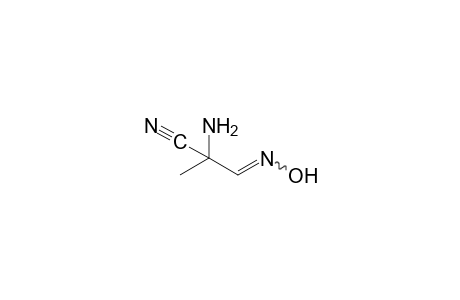 2-amino-2-cyanopropionaldehyde, oxime
