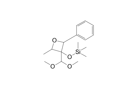 3-(Dimethoxymethyl)-4-methyl-2-phenyl-3-[(trimethylsilyl)oxy]oxetane