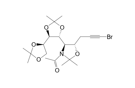 (4S,5R,6R,7R,8R)-N(5)-Acetyl-4,5-O,N-isopropylidene-6,7,8,9-di-O-isopropylidene-1-nonynyl bromide