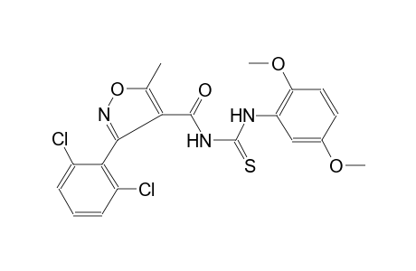 thiourea, N-[[3-(2,6-dichlorophenyl)-5-methyl-4-isoxazolyl]carbonyl]-N'-(2,5-dimethoxyphenyl)-