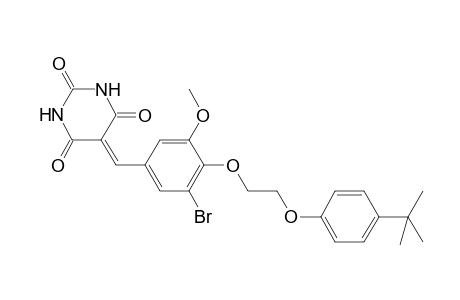 5-[3-bromo-4-[2-(4-tert-butylphenoxy)ethoxy]-5-methoxy-benzylidene]barbituric acid
