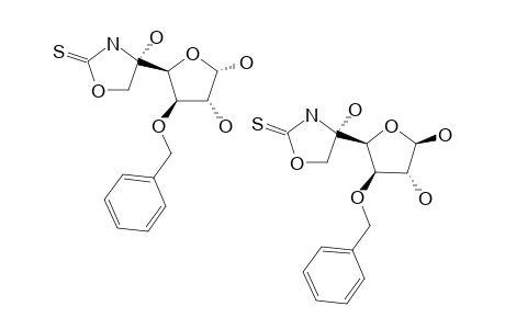 4-HYDROXY-4-[(4'S)-3-O-BENZYL-ALPHA-D-THREOFURANOS-4'-C-YL]-1,3-OXAZOLINE-2-THIONE;MIXTURE