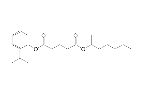 Glutaric acid, hept-2-yl 2-isopropylphenyl ester