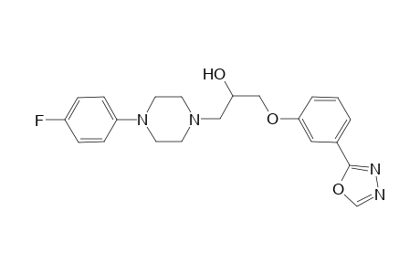 1-[4-(4-fluorophenyl)piperazin-1-yl]-3-[3-(1,3,4-oxadiazol-2-yl)phenoxy]propan-2-ol