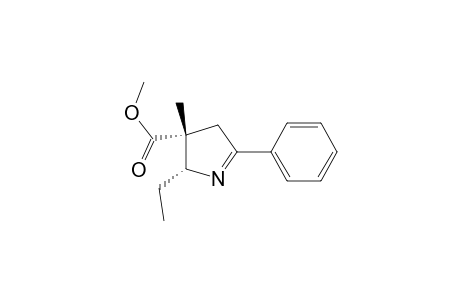 2H-Pyrrole-3-carboxylic acid, 2-ethyl-3,4-dihydro-3-methyl-5-phenyl-, methyl ester, cis-