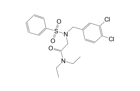 2-[(3,4-dichlorobenzyl)(phenylsulfonyl)amino]-N,N-diethylacetamide