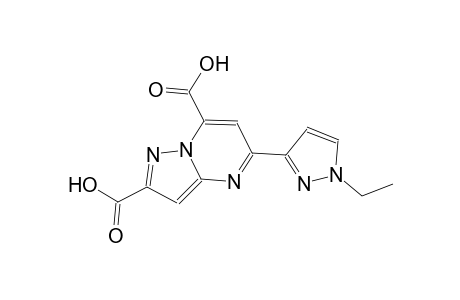 pyrazolo[1,5-a]pyrimidine-2,7-dicarboxylic acid, 5-(1-ethyl-1H-pyrazol-3-yl)-