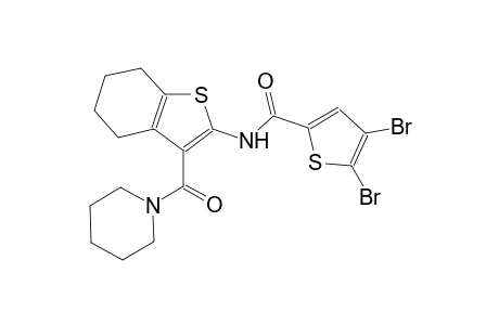 4,5-dibromo-N-[3-(1-piperidinylcarbonyl)-4,5,6,7-tetrahydro-1-benzothien-2-yl]-2-thiophenecarboxamide