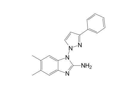 2-Amino-5,6-dimethyl-1-(3'-phenylpyrazolyl)benzimidazole