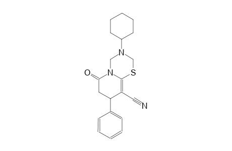 2H,6H-pyrido[2,1-b][1,3,5]thiadiazine-9-carbonitrile, 3-cyclohexyl-3,4,7,8-tetrahydro-6-oxo-8-phenyl-