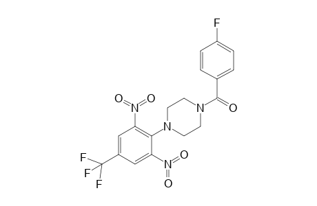 Piperazine, 1-[2,6-dinitro-4-(trifluoromethyl)phenyl]-4-(4-fluorobenzoyl)-