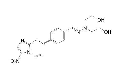 2,2'-{[p-[2-(5-nitro-1-vinylimidazol-2-yl)vinyl]benzylidene}hydrazono}diethanol