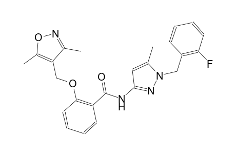 benzamide, 2-[(3,5-dimethyl-4-isoxazolyl)methoxy]-N-[1-[(2-fluorophenyl)methyl]-5-methyl-1H-pyrazol-3-yl]-