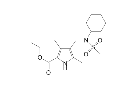1H-Pyrrole-2-carboxylic acid ethyl ester, 4-[(cyclohexylmethanesulfonylamino)methyl]-3,5-dimethyl-