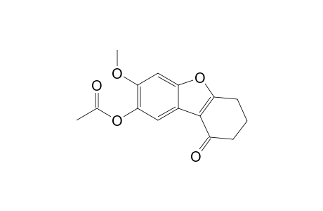 1(2H)-Dibenzofuranone, 8-(acetyloxy)-3,4-dihydro-7-methoxy-