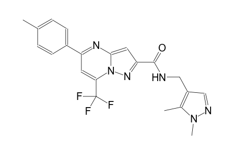 N-[(1,5-dimethyl-1H-pyrazol-4-yl)methyl]-5-(4-methylphenyl)-7-(trifluoromethyl)pyrazolo[1,5-a]pyrimidine-2-carboxamide