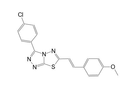 [1,2,4]triazolo[3,4-b][1,3,4]thiadiazole, 3-(4-chlorophenyl)-6-[(E)-2-(4-methoxyphenyl)ethenyl]-