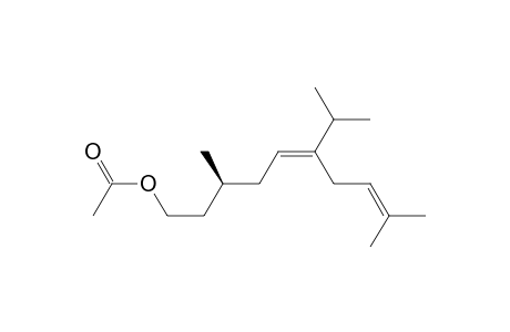 (3S,5E)-(-)-3,9-Dimethyl-6-isopropyldeca-5,8-dien-1-yl Acetate
