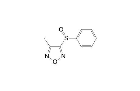 3-methyl-4-phenylsulfinyl-furazan