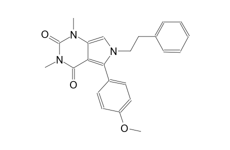 5-(4-methoxyphenyl)-1,3-dimethyl-6-(2-phenylethyl)-1H-pyrrolo[3,4-d]pyrimidine-2,4(3H,6H)-dione