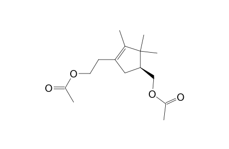 1-Cyclopentene-1-ethanol, 4-[(acetyloxy)methyl]-2,3,3-trimethyl-, acetate, (S)-