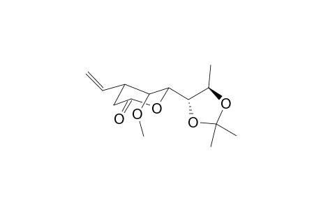 5-Methoxy-6-(2,2,4-trimethyl-1,3-dioxolan-5-yl)-4-vinyltetrahydropyran-2-one