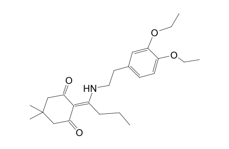 2-[1-[2-(3,4-diethoxyphenyl)ethylamino]butylidene]-5,5-dimethyl-cyclohexane-1,3-dione