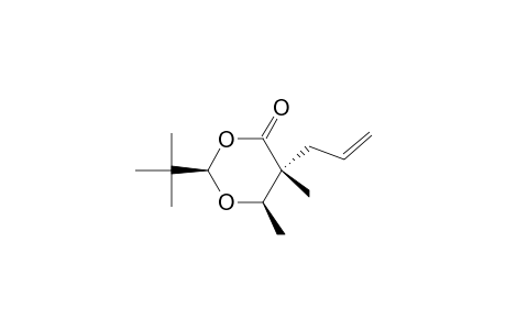 (2R,5R,6R)-2-t-butyl-5-allyl-5,6-dimethyl-1,3-dioxan-4-one