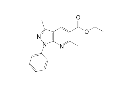 Ethyl 3,6-dimethyl-1-phenyl-1H-pyrazolo[3,4-b]pyridine-5-carboxylate