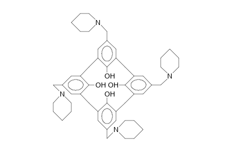 5,11,17,23-Tetrakis(N-piperidinomethyl)-25,26,27,28-tetrahydroxy-calix(4)arene
