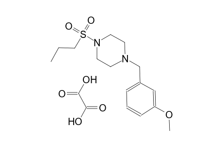 1-(3-methoxybenzyl)-4-(propylsulfonyl)piperazine oxalate