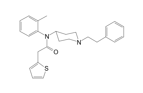 N-2-Methylphenyl-N-[1-(2-phenylethyl)piperidin-4-yl]-2-(thiophen-2-yl)acetamide