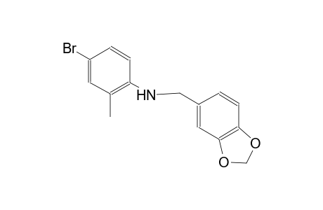 N-(1,3-benzodioxol-5-ylmethyl)-4-bromo-2-methylaniline