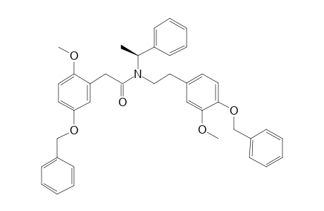 N-[2-(4-Benzyloxy-3-methoxyphenyl)ethyl]-N-[(S)-1-phenylethyl]-2-(5-benzyloxy-2-methoxyphenyl]acetamide